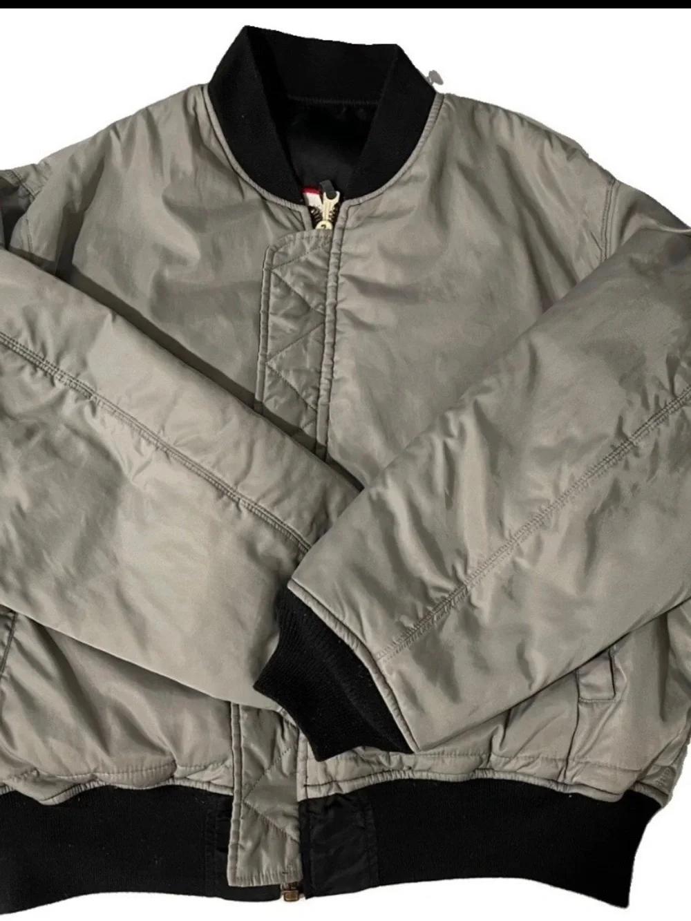 Nascar Black Bomber Jacket with Red Accents